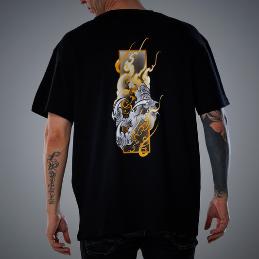 oversized t shirt unisex with print T-shirt “Three Elements” FIRE