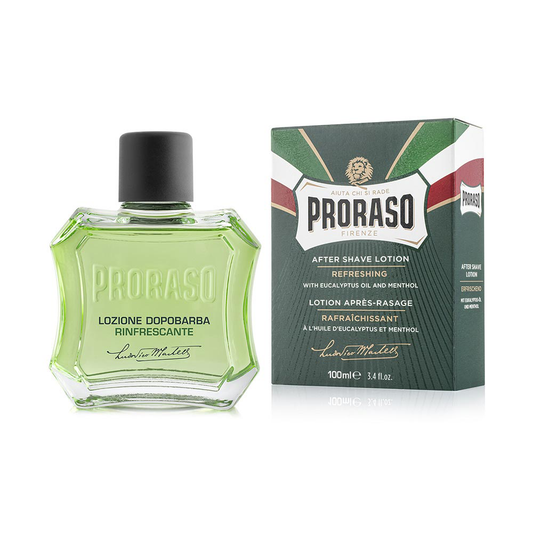 Proraso Green Refreshing Aftershave Lotion | Menthol Splash 100ml