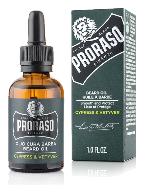 Proraso Beard Oil Cypress Vetyver — масло для бороды